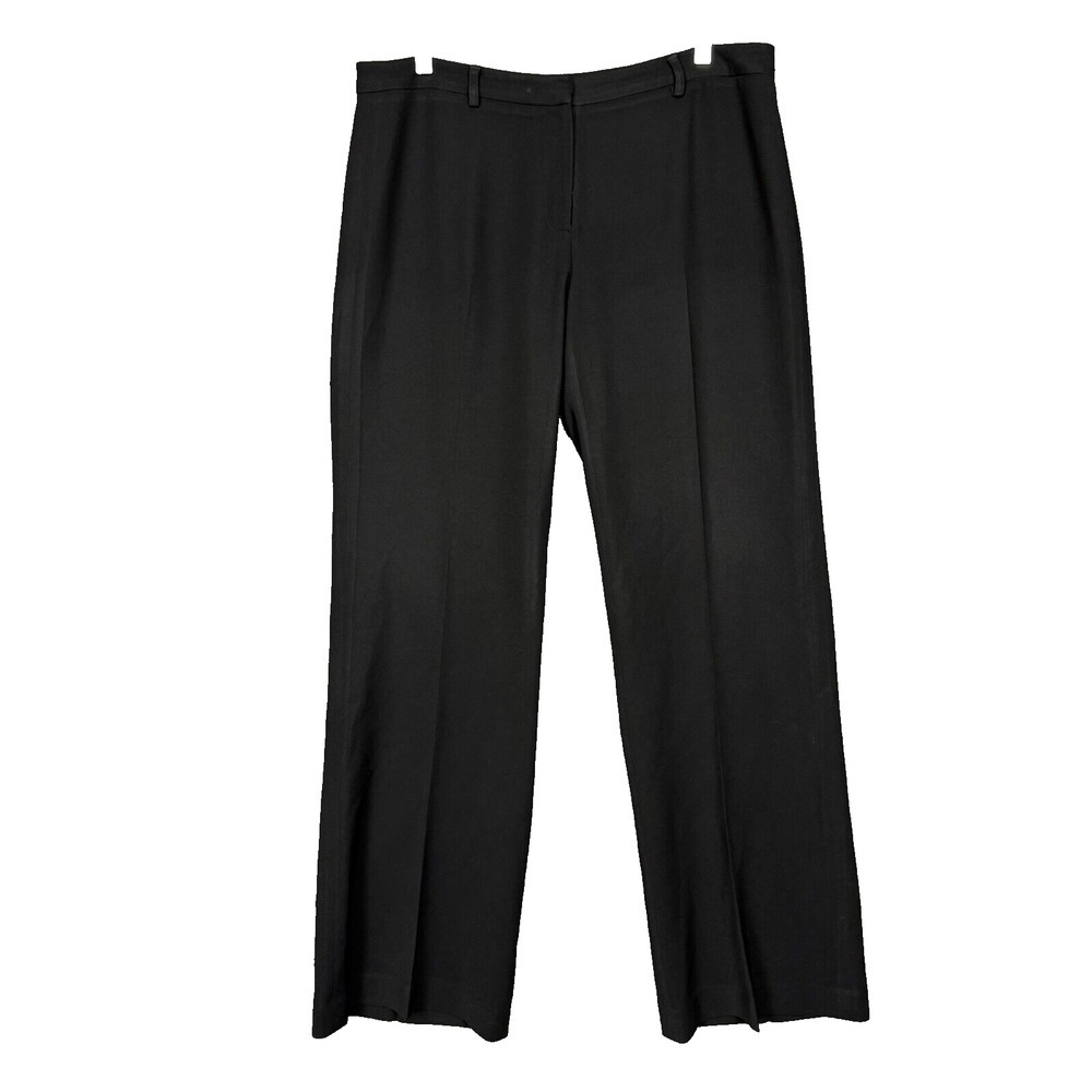 Calvin Klein Pants Womens 12 Black Straight Leg Dress Pants Career Wear Crease